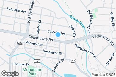 Map image of the property - 408 Cedar Lane Rd