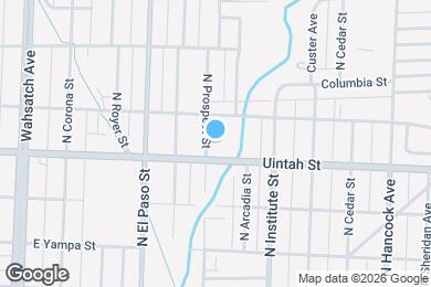 Map image of the property - 1213 N Prospect St