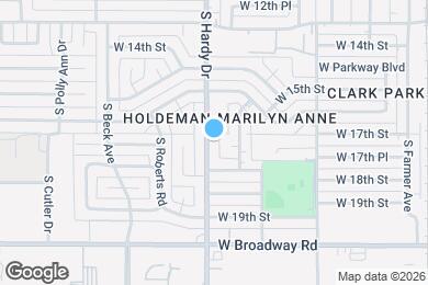 Map image of the property - 1707 S Hardy Dr
