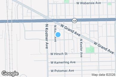 Map image of the property - 4318 W Le Moyne St