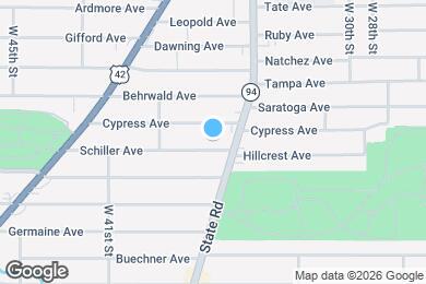 Map image of the property - 3518 Schiller Ave