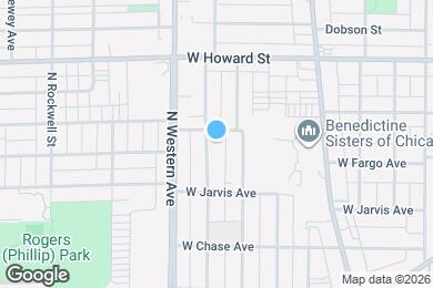 Map image of the property - 7447 N Claremont Ave