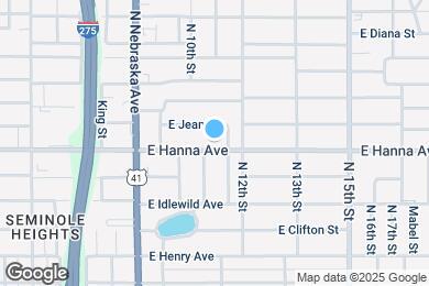Map image of the property - 1020 E Hanna Ave