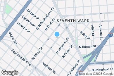 Map image of the property - 1621 N Galvez St