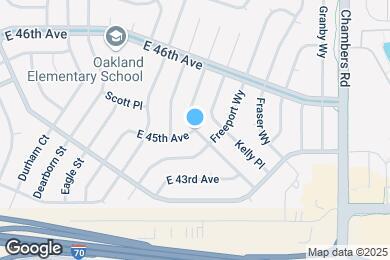 Map image of the property - 19340 E 45th Ave