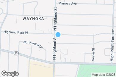 Map image of the property - 108 N Highland St