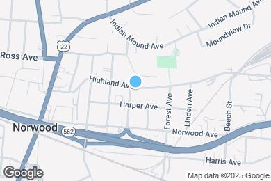 Map image of the property - 2333 Highland Ave