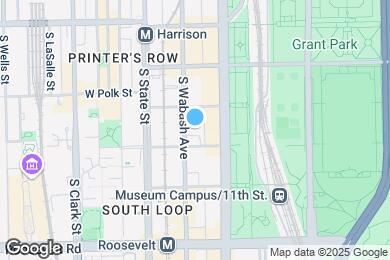 Map image of the property - 829 S Wabash Ave