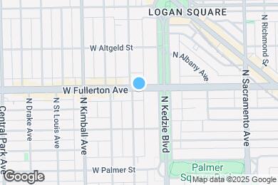 Map image of the property - 3225 W Fullerton Ave