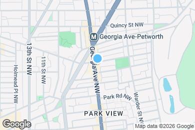 Map image of the property - 3619 Georgia Ave NW