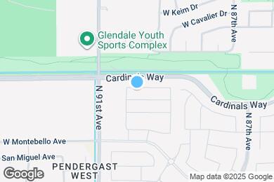 Map image of the property - 8957 W Palo Verde Dr
