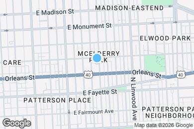 Map image of the property - 428 N Lakewood Ave