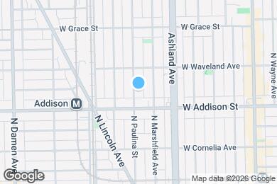 Map image of the property - 3621 N Paulina St