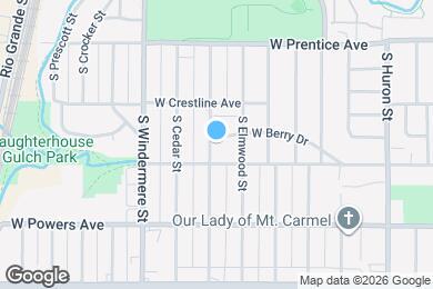 Map image of the property - 1390 W Berry Dr
