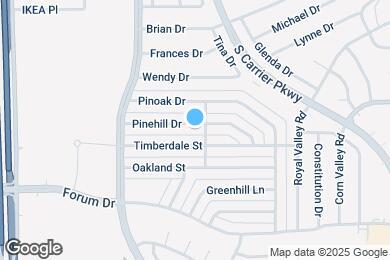 Map image of the property - 805 Pinehill Ln