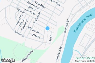 Map image of the property - 1005 Hancock Ave