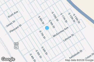 Map image of the property - 2522 S 8th St