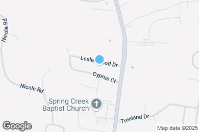 Map image of the property - 416 Leslie Wood Dr