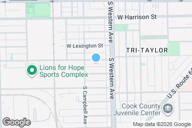 Map image of the property - 2435 W Polk St