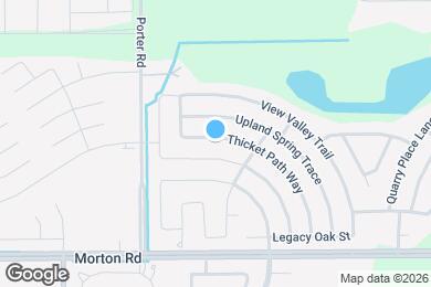 Map image of the property - 3303 Thicket Path Way