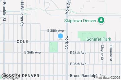 Map image of the property - 2207 E 37th Ave