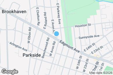 Map image of the property - 2527 Edgmont Ave