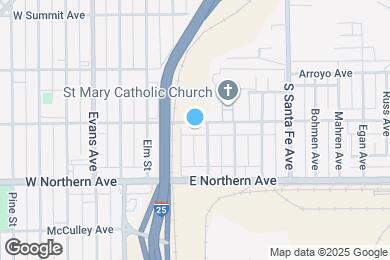 Map image of the property - 116 E Mesa Ave