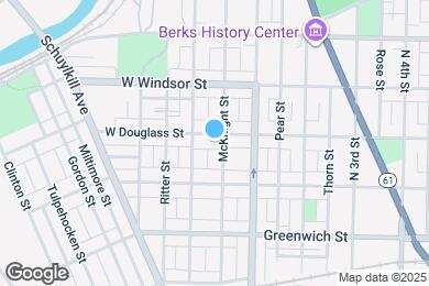 Map image of the property - 134 W Douglass St