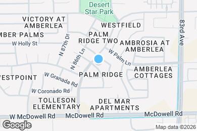 Map image of the property - 8554 W Holly St