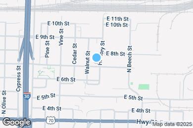 Map image of the property - 701 Hickory St