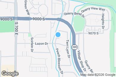 Map image of the property - 9107 S Peach Blossom Dr