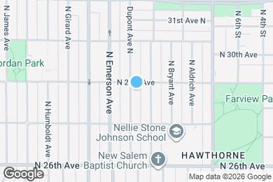 Map image of the property - 2818 Dupont Ave N