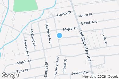 Map image of the property - 629 Spencer Ave