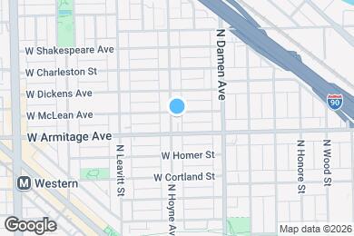 Map image of the property - 2019 N Hoyne Ave