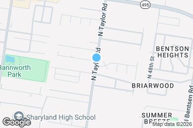 Map image of the property - 804 N Taylor Rd