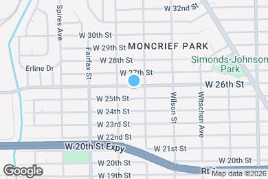 Map image of the property - 1626 W 26th St