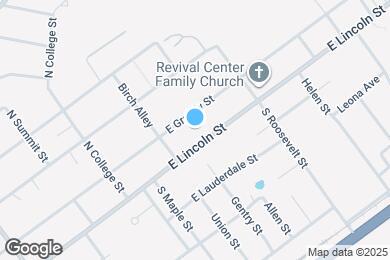 Map image of the property - 913 E Lincoln St