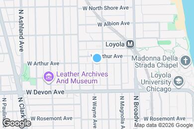 Map image of the property - 6459 N Wayne Ave