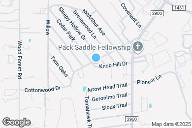 Map image of the property - 1710 Cedar Park