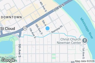 Map image of the property - Cloud on Fifth - Student Housing in St Cloud, MN