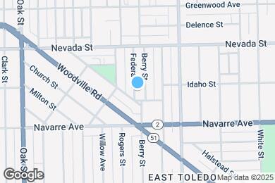 Map image of the property - 707 Federal St