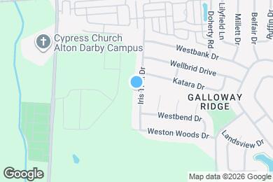 Map image of the property - 281 Iris Trail Dr