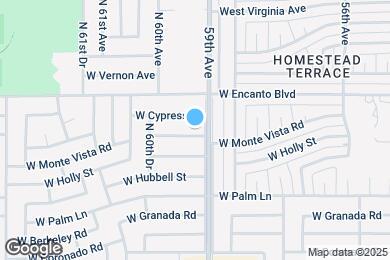 Map image of the property - 5910 W Monte Vista Rd
