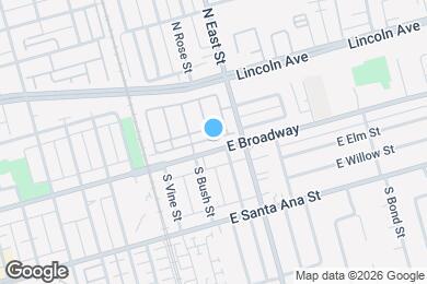 Map image of the property - 1065 E Broadway