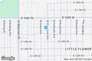 Map image of the property - 1450 N Gladstone Ave