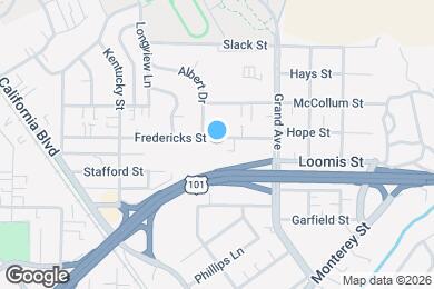 Map image of the property - 1631 Fredericks St