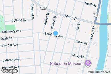 Map image of the property - 27 Seminary Ave