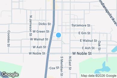 Map image of the property - 110 W Walnut St