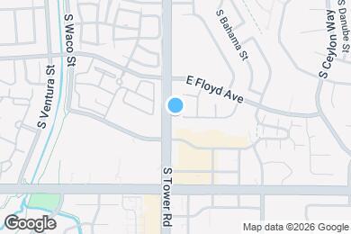 Map image of the property - 18557 E Hamilton Dr