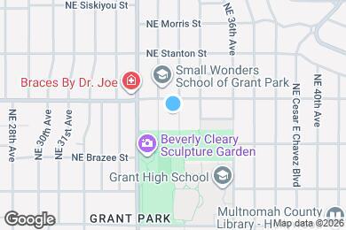 Map image of the property - 2605 NE 35th Ave